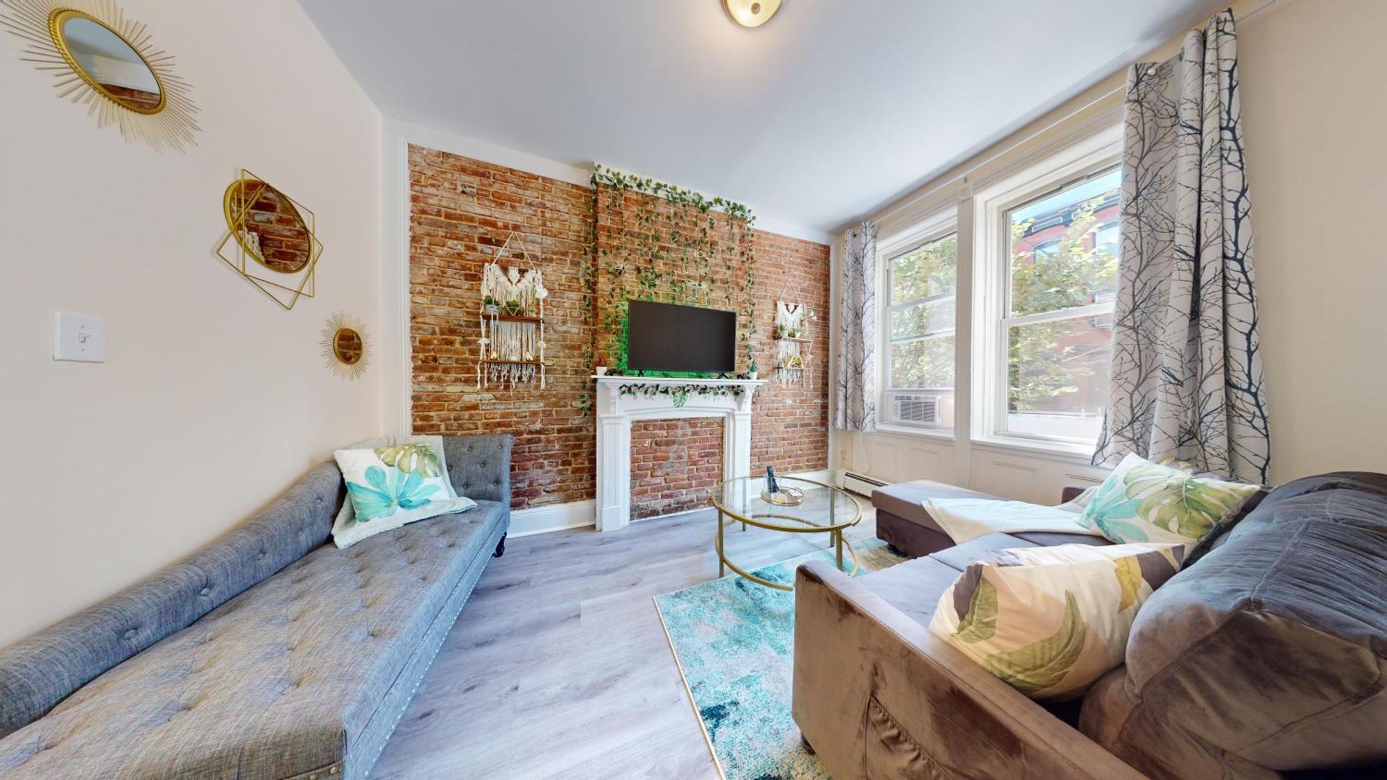 Minutes To Nyc Sleeps 5 Apartment Хоубоукън Екстериор снимка