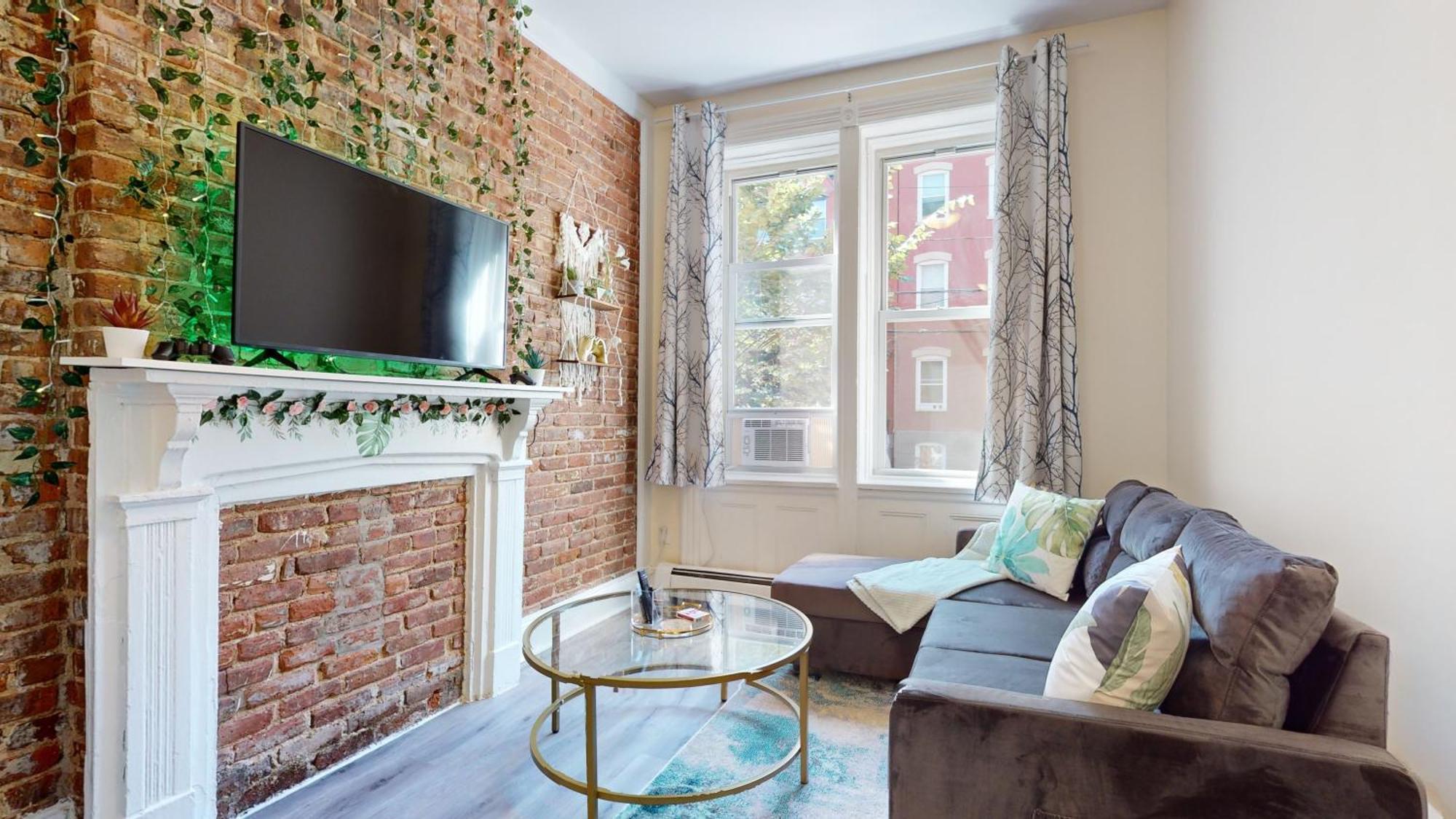 Minutes To Nyc Sleeps 5 Apartment Хоубоукън Екстериор снимка